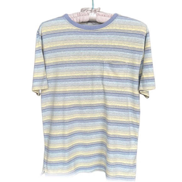 Patagonia Other - PATAGONIA hemp blend worn wear striped tee|small